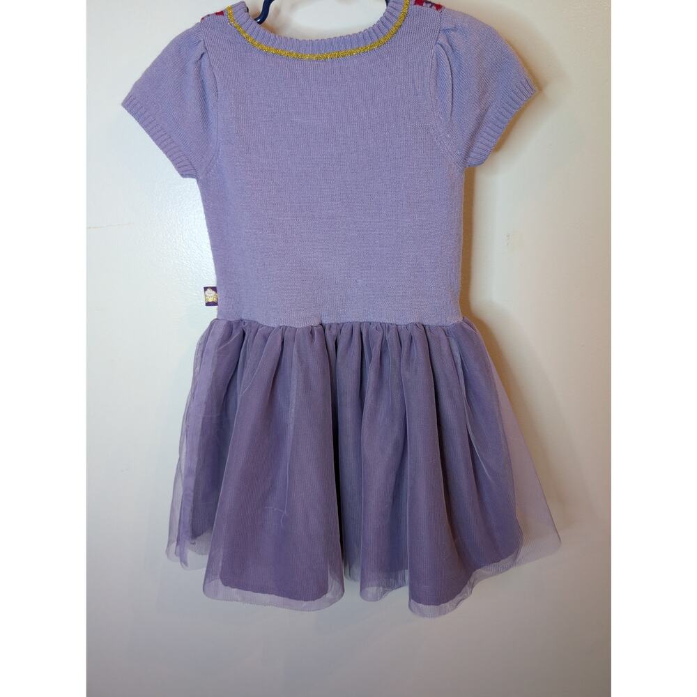 Disney Wish Asha Character Dress Purple Tulle Embroidered Girls Size 4T - Picture 5 of 9